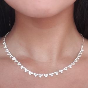 Fake diamond necklace